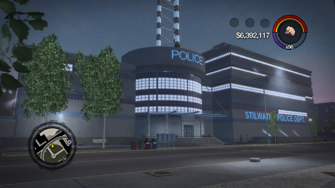 saints row 2 police station location