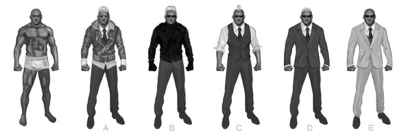 Johnny Gat Concept Art - Super Homie - six versions