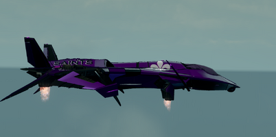 Saints Row The Third DLC vehicle - Saints VTOL - hover - right