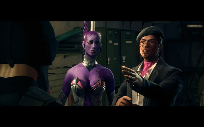 Andy Zhen speaking with Playa with Jenny beside him