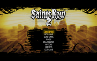 Main Menu in Saints Row 2