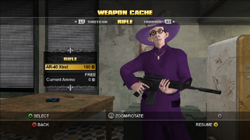 Saints Row Weapon Cache - Rifle - AR-40 Xtnd