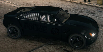 Black Peacemaker with Steelport Police decals in Saints Row The Third