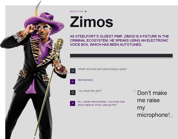 Zimos Saints Row Wiki Fandom To connect with saints row the third zimos, join facebook today. zimos saints row wiki fandom