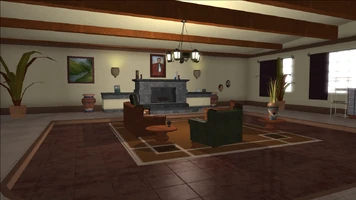 Lopez Mansion in Saints Row - Livingroom