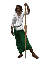 Mr. Sunshine Concept Art 04 - Blind eye with alternate cane and outfit