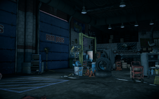 Saints Row IV - Rim Jobs interior - garage