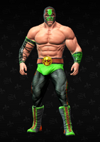 Killbane wrestling - character model in Saints Row The Third