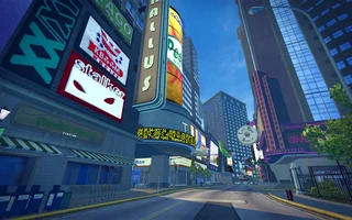 Brighton in Saints Row 2 - billboards during the day