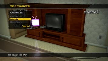 Saints Row Mega Condo - Crib Customization - Home Theater - 24 inch TV