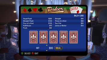 Poseidon's Palace - Poker initial interface