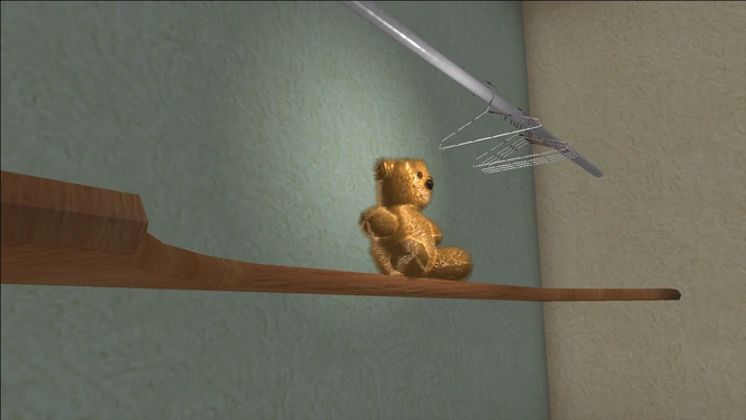 Lopez Mansion bear before shot