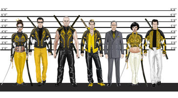 Ronin - concept art of Ronin members in a police line-up