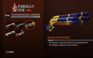 Bling Shotgun - Level 1 description