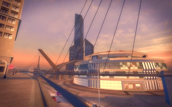 Brighton in Saints Row 2 - view of Ultor Dome