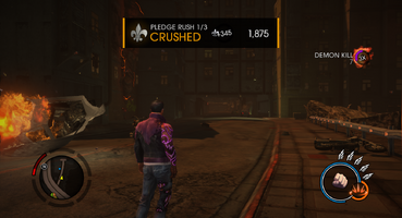 Saints Row Gat out of Hell - Pledge Rush Diversion Completed Screen