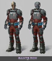 Zin - early Zin Soldier Concept Art - coloured with and without helmet