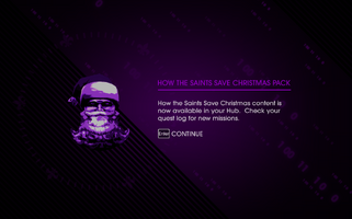 How the Saints Save Christmas Pack unlocked