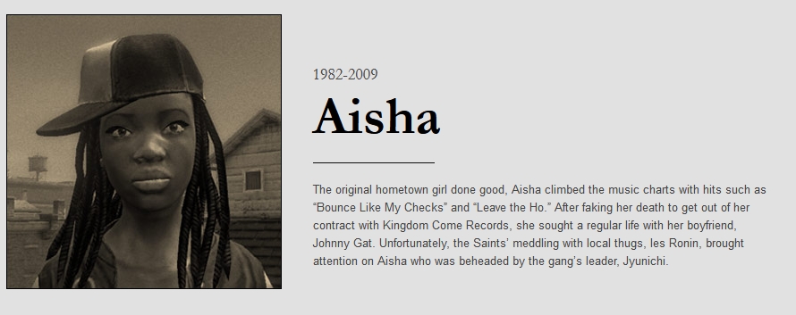 Talk:Aisha | Saints Row Wiki | Fandom.