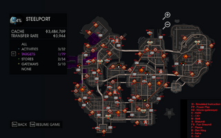 Side Quests - Targets map