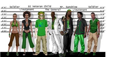 Sons of Samedi Concept Art - police lineup