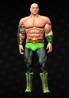 Killbane wrestling unmasked - character model in Saints Row The Third