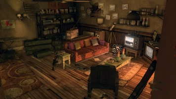 Shaundi's Loft - living room from kitchen