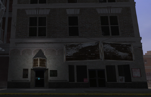 Rusty's Needle - Bavogian Plaza - exterior in Saints Row