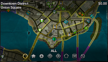 Union Square map in Saints Row