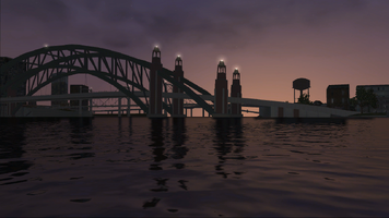 Saints Row loading screen - bridge