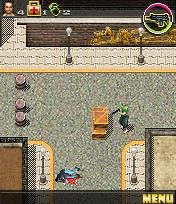 Saints Row mobile example screen with dead enemy