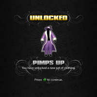 Saints Row unlockable - Customization Items - Pimps Up - Pimp outfit