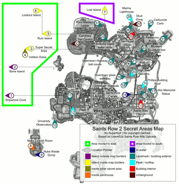 Saints Row 2 All Hidden Locations Under the Map Part 1 