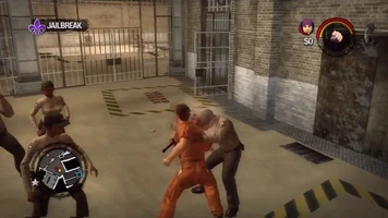 Gameplay from the "Kill the guards" objective