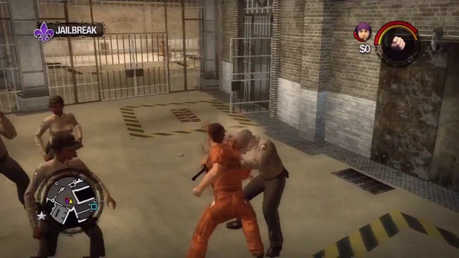 Gameplay from the "Kill the guards" objective