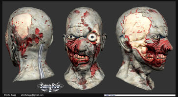 Model zombie mask