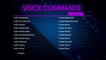 Voice Commands Page 8 - Saints Row IV Re-Elected