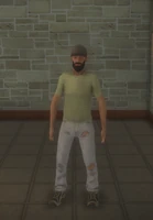 bum - black generic hat - character model in Saints Row 2