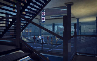 On Track in Saints Row 2 - mid level dance floor