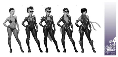 Playa - Saints Row IV Concept Art - 5 female versions