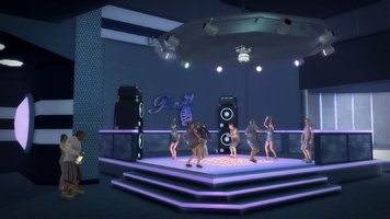 Pussies - wide view of dance floor