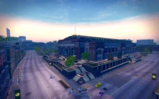Frat Row in Saints Row 2 - Culex stadium aerial view