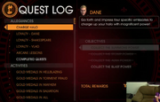 Gat out of Hell - Quest log