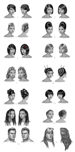 Hair Styles in Image As Designed in Saints Row: The Third