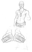 Saints Row - Character Concept Art - Bling Bling brass knuckles