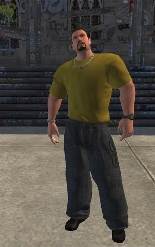 Vice Kings SDR test - character model in Saints Row