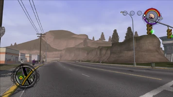 View from Apartments district in Saints Row