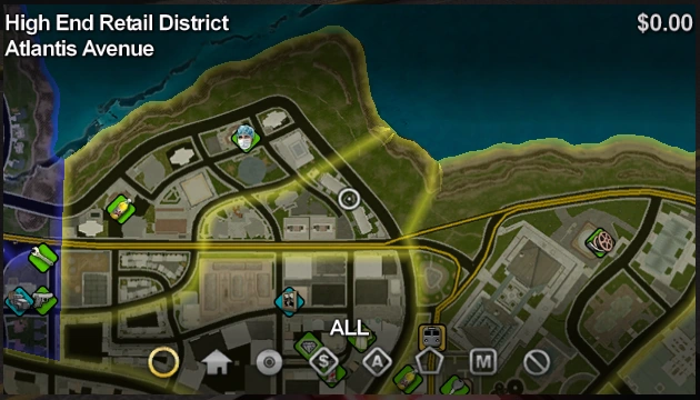 Atlantis Avenue map in Saints Row