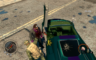 I'm Free - Free Falling - The crack used at the end of the cutscene appears on vehicles when shot