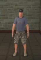 Young male generic 3 - frat white hat - character model in Saints Row 2